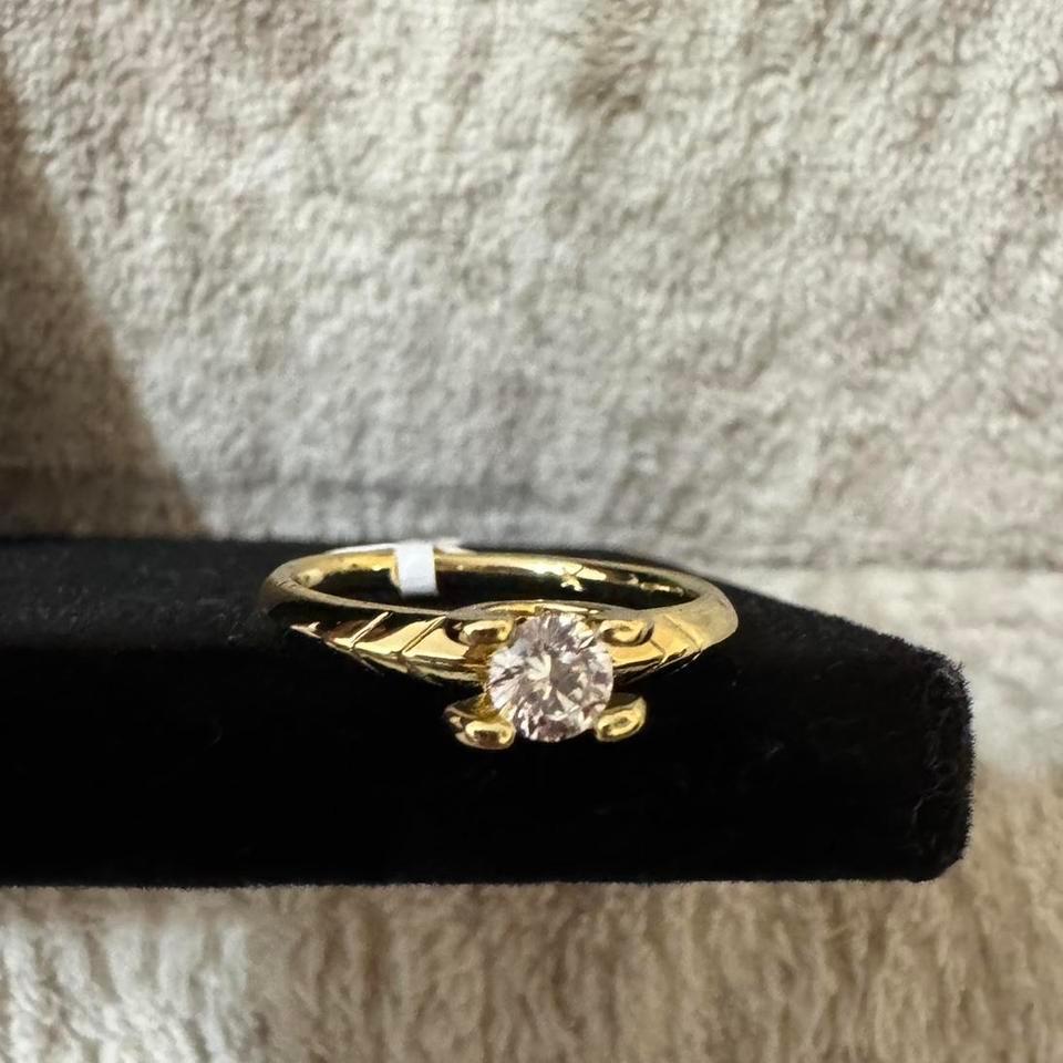 14k Gold Plated Ring With E19a