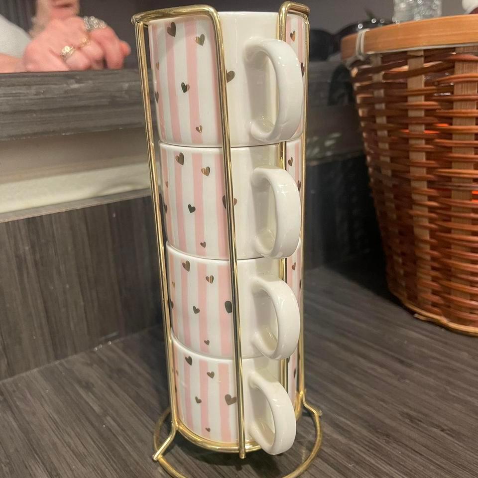 Pink And White Striped Mini 2