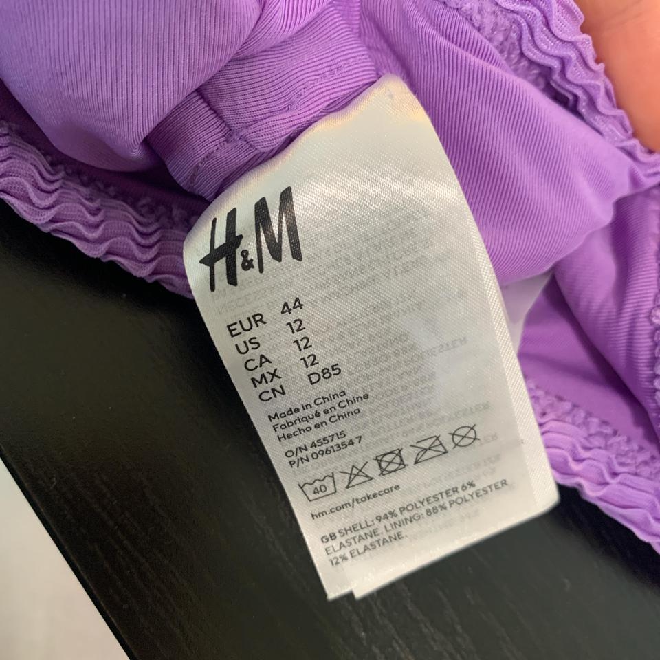 Hm Purple Bikini Top Worn 3