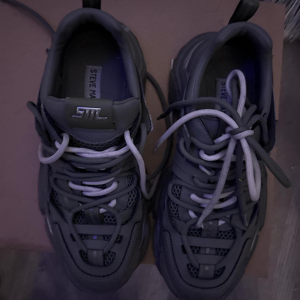 Black And Grey Chunky Sneakers C038 2