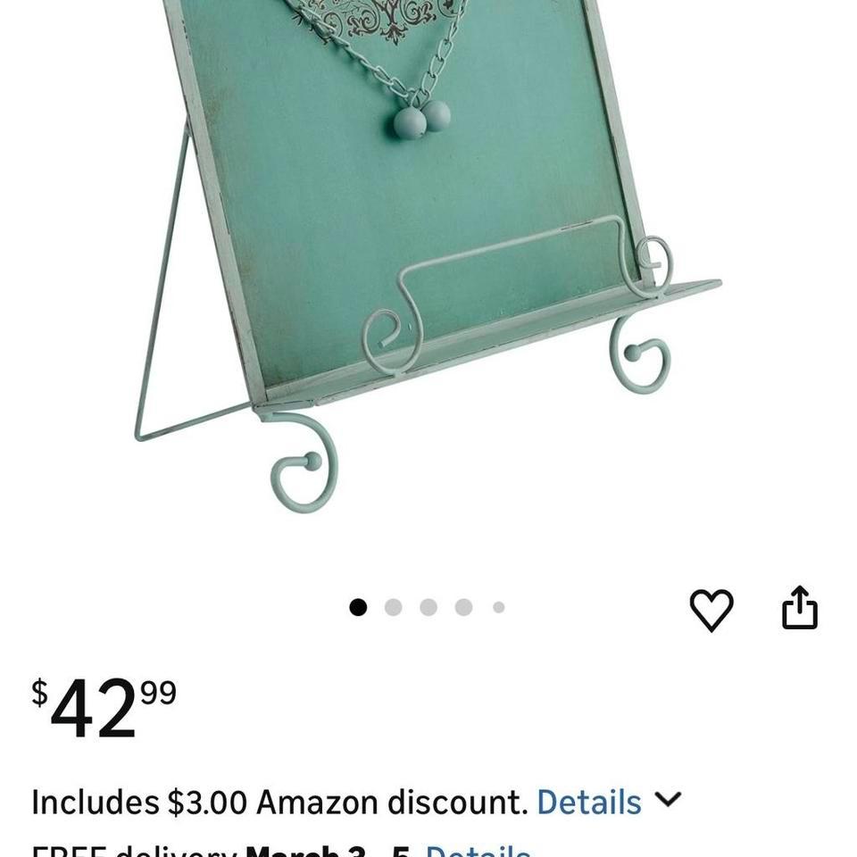 Greenblue Metal Bookcookbook Stand With C9dd 5