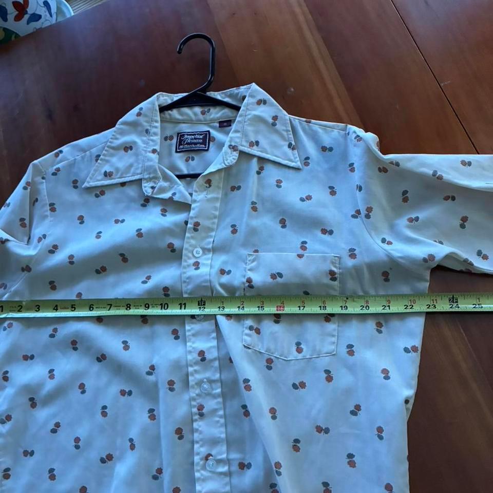 Vintage 1970s Sheer Polyester Print 95ac 4