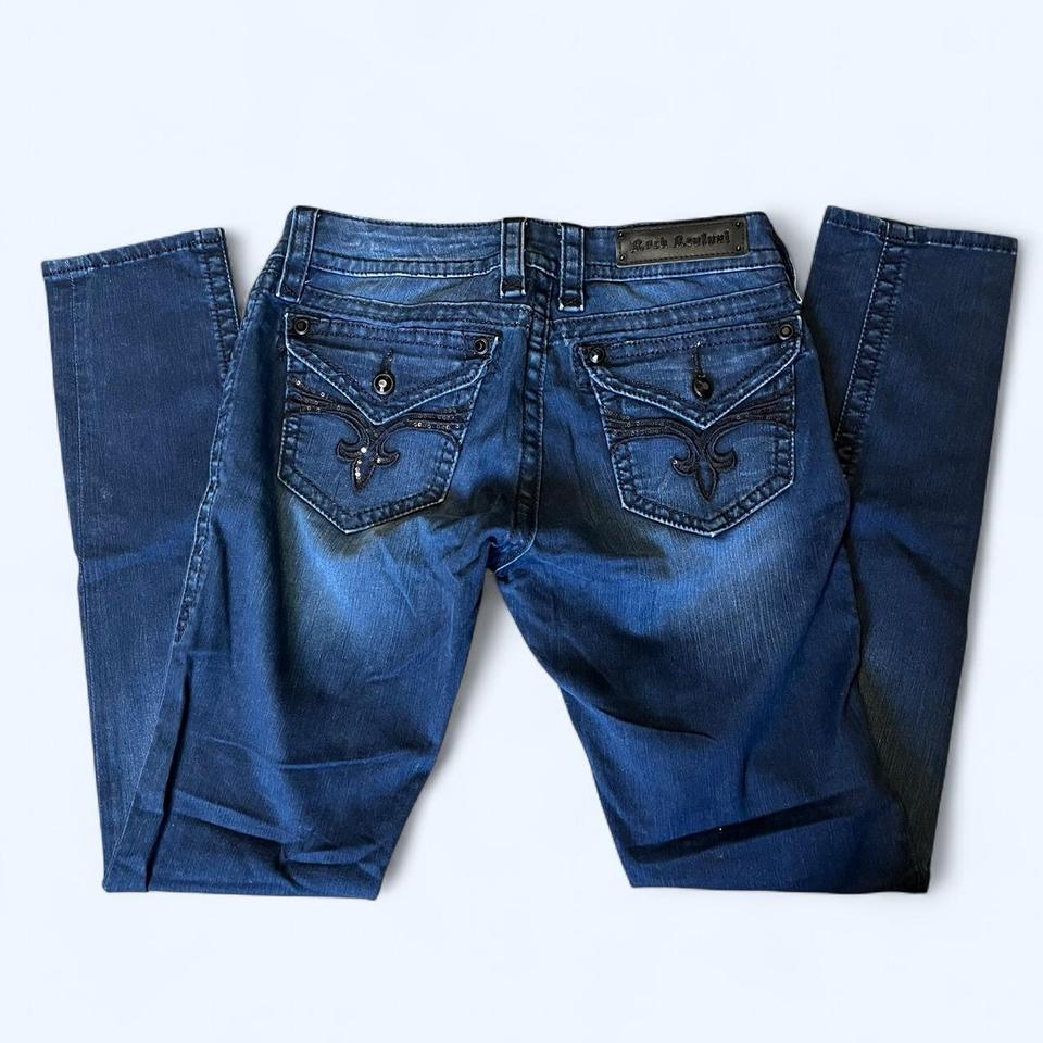 Rock Revival Dark Wash Skinny E261 2