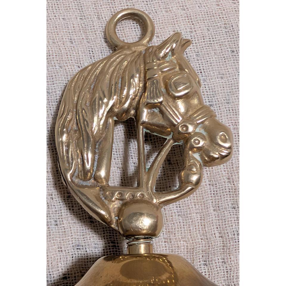 Vintage Brass Horse Head Fireplace 6