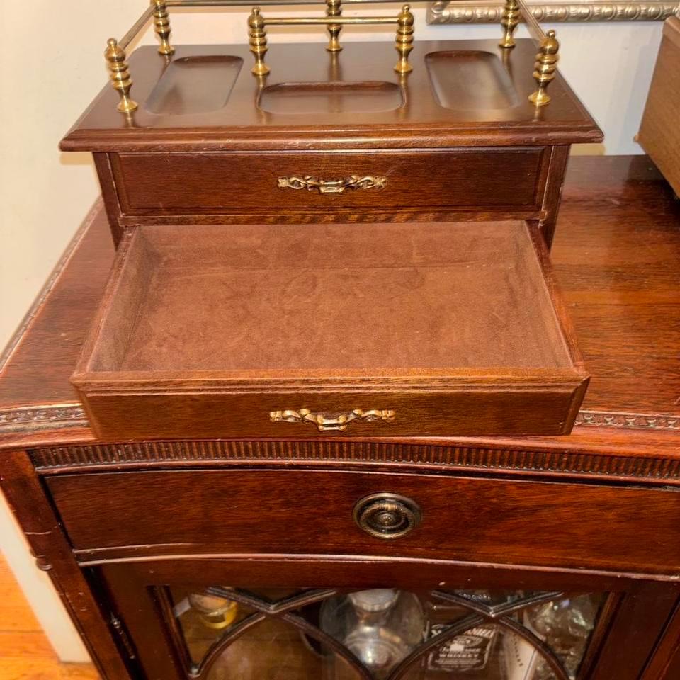 Vintage Wooden Jewelry Box With D248 3