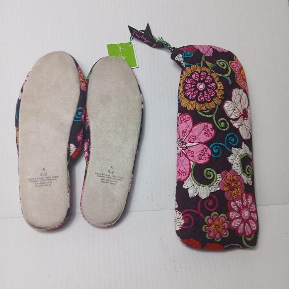 Vera Bradley Pink Floral Slippers 2