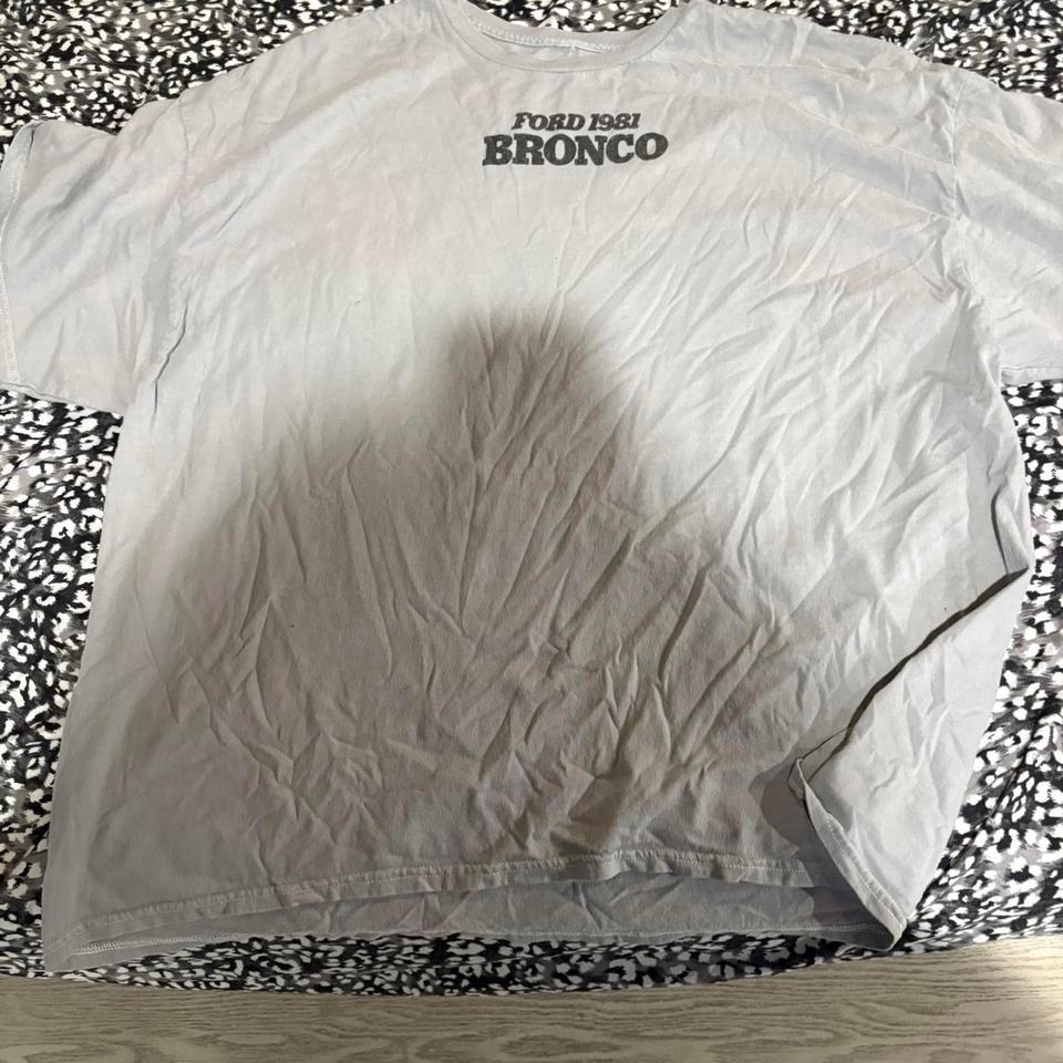 Ford Bronco White T Shirt Size 9dce