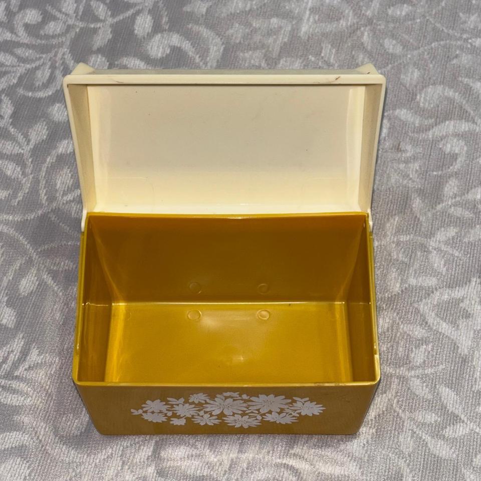 Vintage Harvest Gold Plastic Recipe Fda3 6