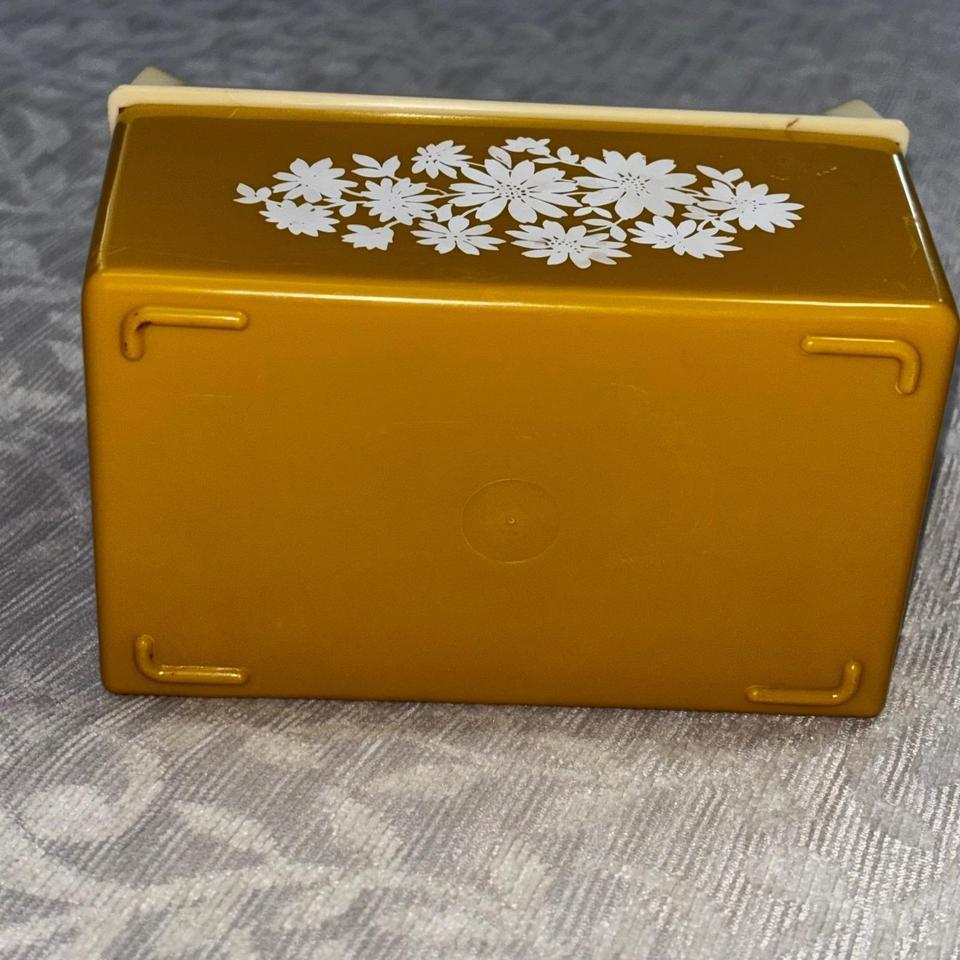 Vintage Harvest Gold Plastic Recipe Fda3 5
