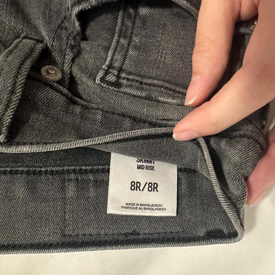 Express Grey High Waisted Skinny Jeans Fbc5 4