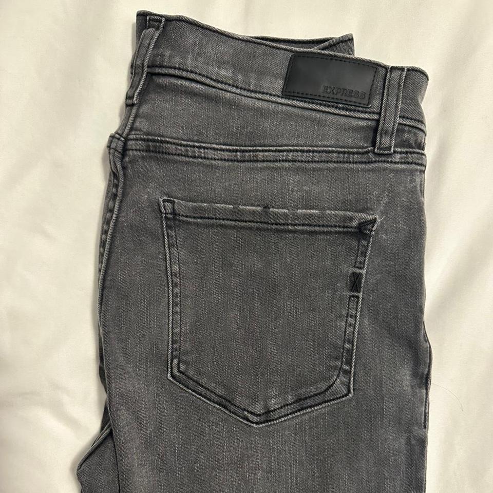 Express Grey High Waisted Skinny Jeans Fbc5 2