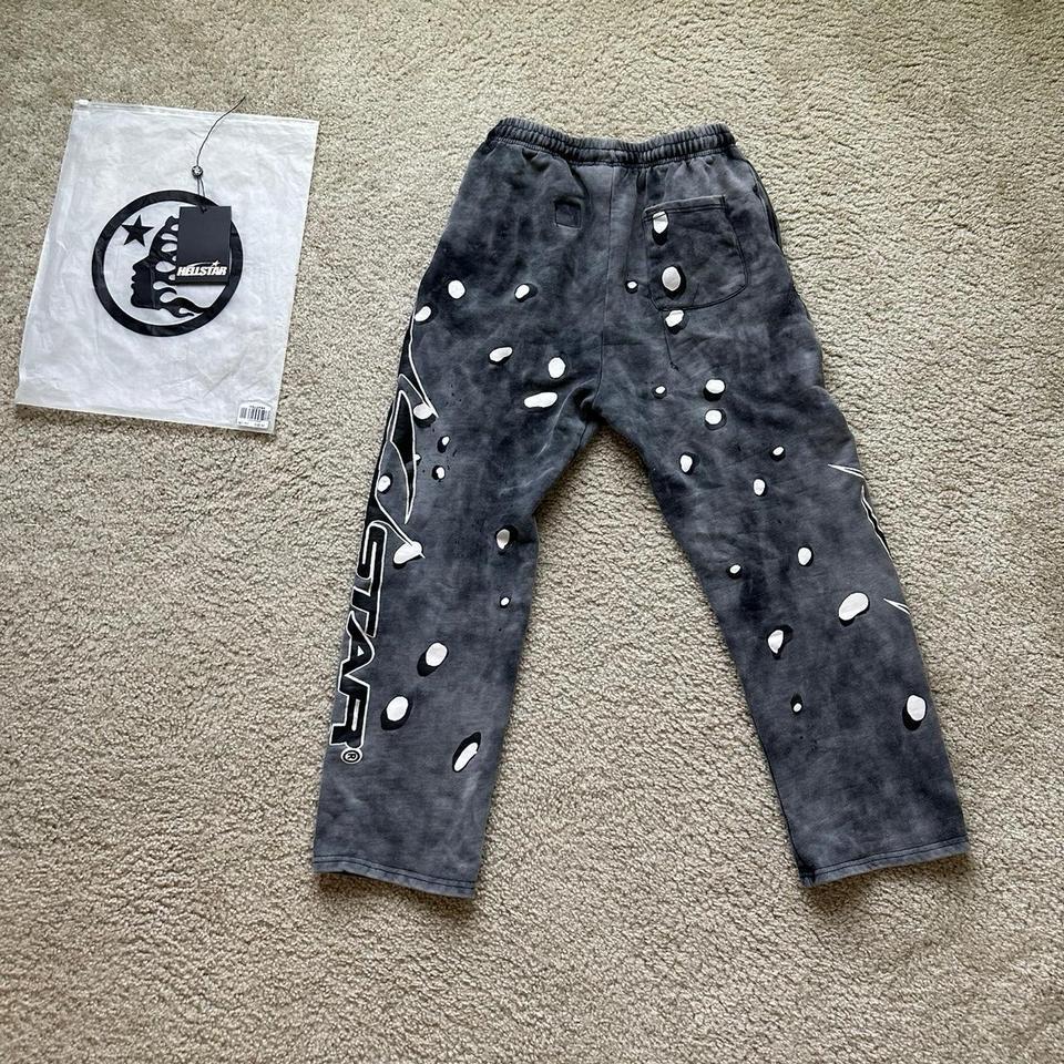 Hellstar Grey Sweatpants With White 9146 2