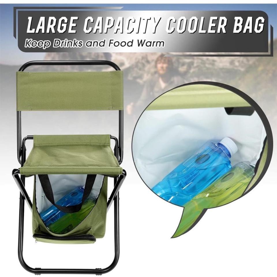Folding Camping Chair With Cooler 978d 4