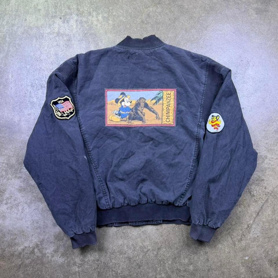 Vintage 90s Black Bomber Jacket 074b