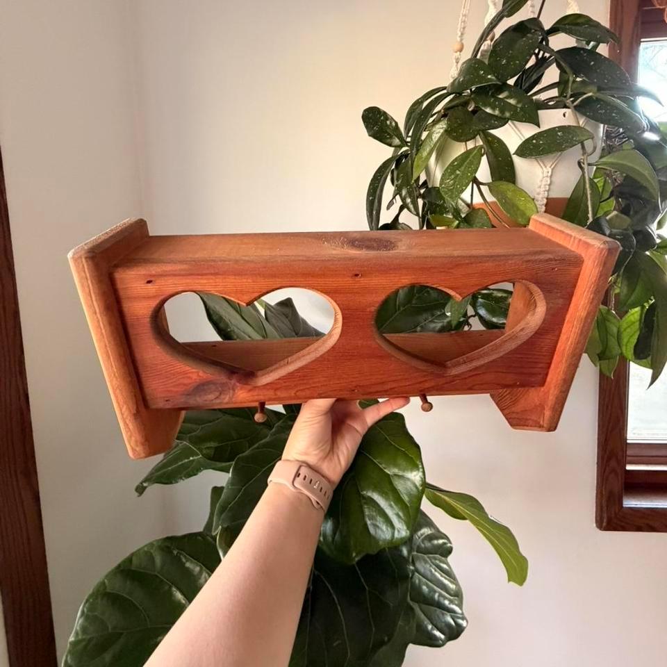 Heart Shaped Wall Hanging Shelf Bcaa 2
