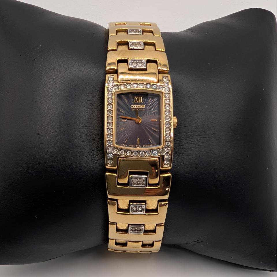 Citizen Eco Drive Rectangular Gold 342f