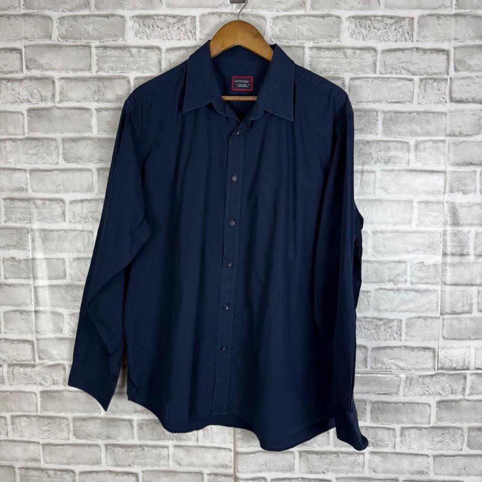 Untuckit Mens Xxl Navy Blue 4780