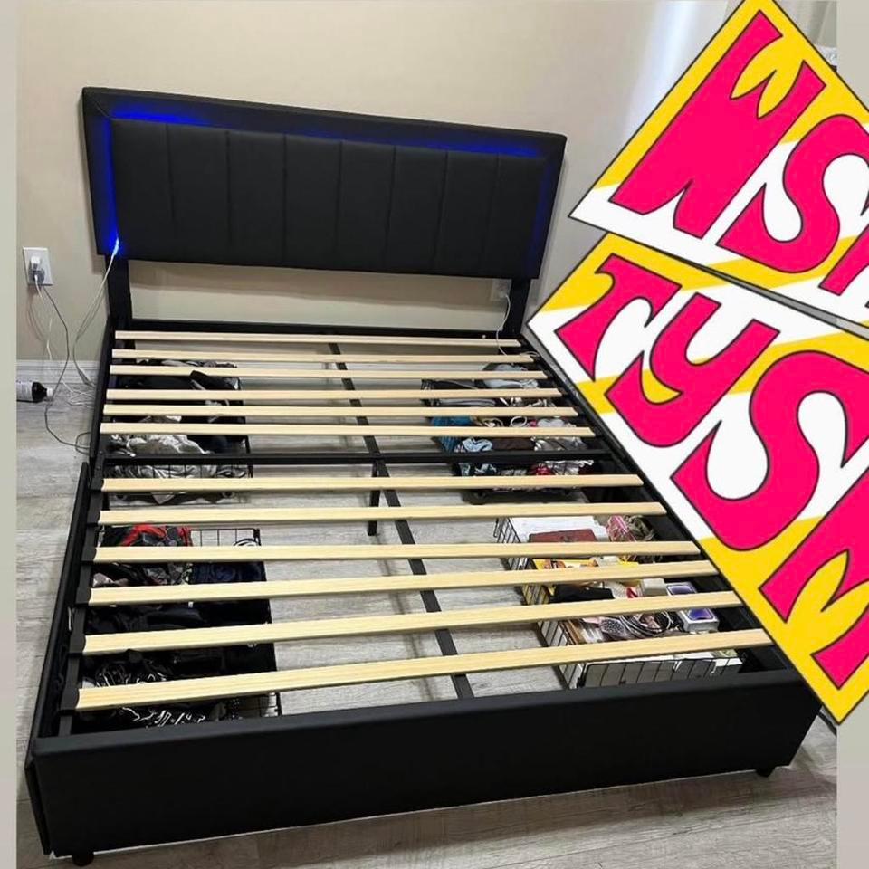 Queen Black Bed From Wayfair A1cf 2