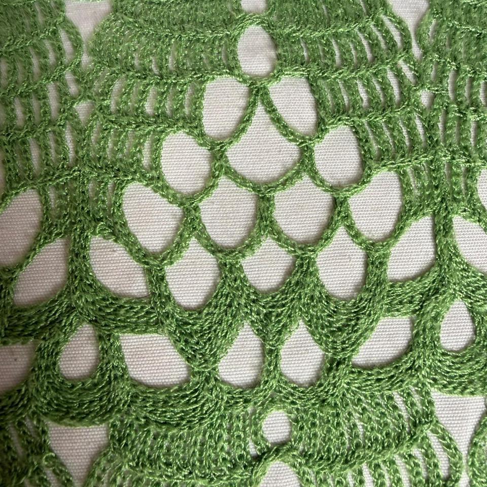 Michaels Stores Green White Crochet 1538 3