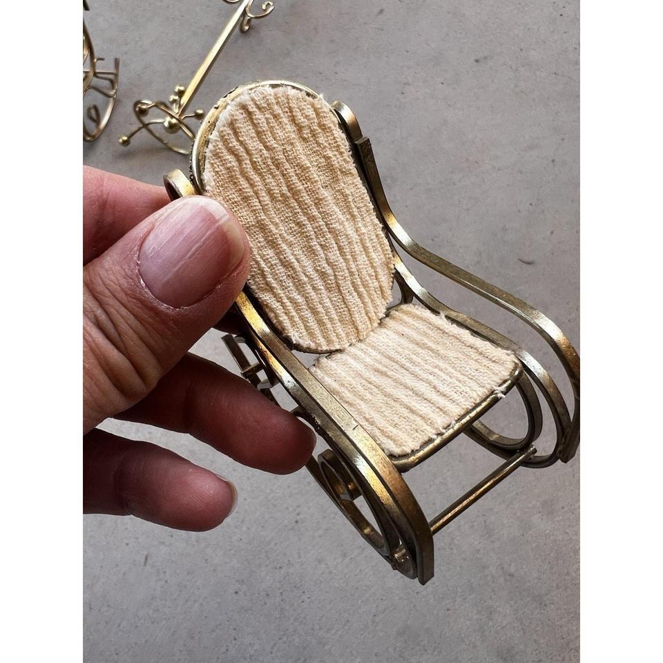 Miniature Dollhouse Furniture Rocking Chairs 76d3 8