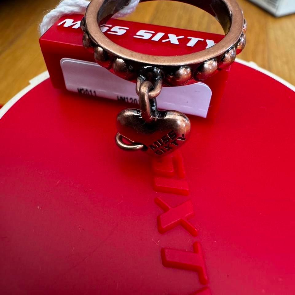 Miss Sixty Heart Charm Ring 0883 6