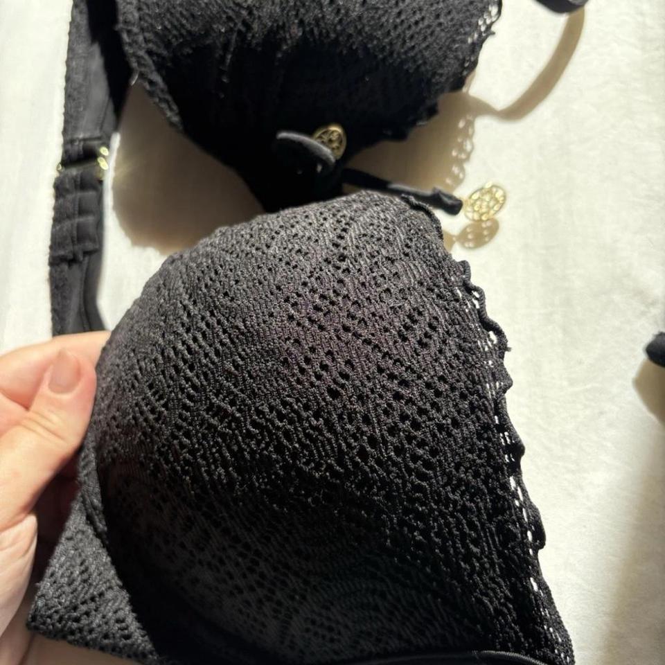 Black Lace Push Up Bathing Suit 343b 3
