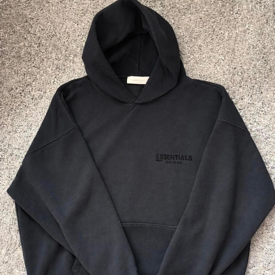 Essentials Black Hoodie Essentials Fearofgod 6693