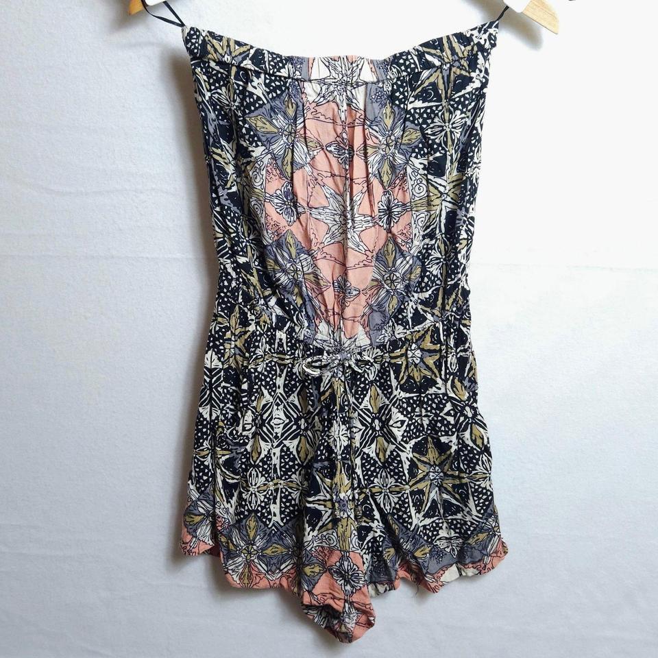 Angie Strapless Romper Small Black A23e