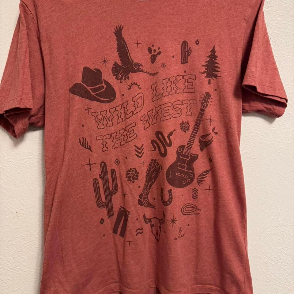 Ariat Red Western Graphic Tee 4a64