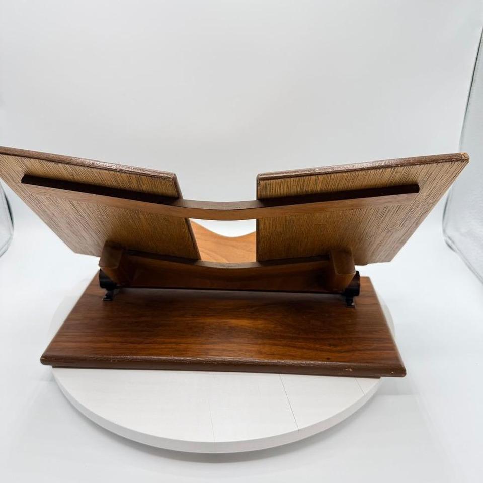 Vintage Booktilt Walnut Wooden Adjustable 5008 3