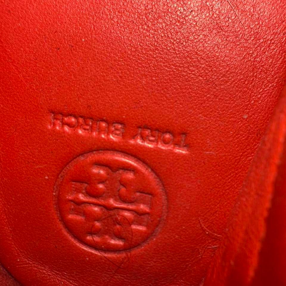 Tory Burch Orange Leather Loafers C70d 4
