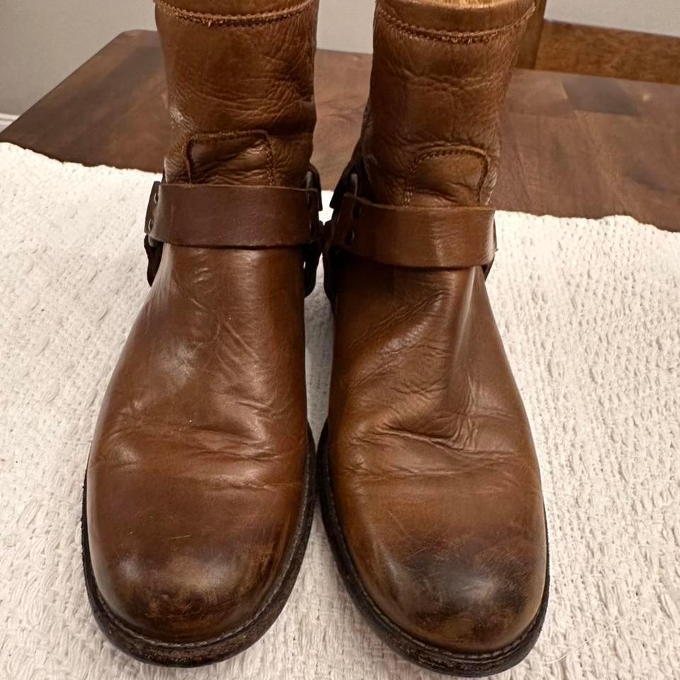 Brown Leather Frye Boots Leatherboots 3