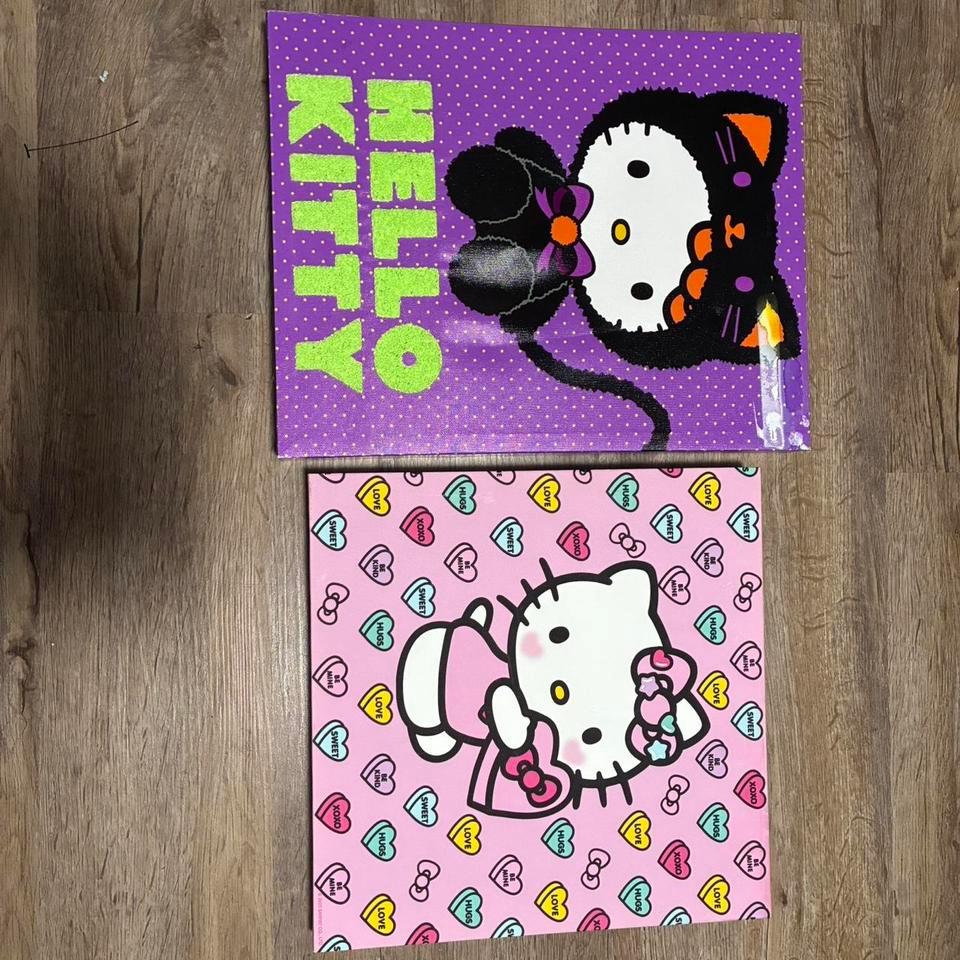 Two Hello Kitty Canvas Posters 030a