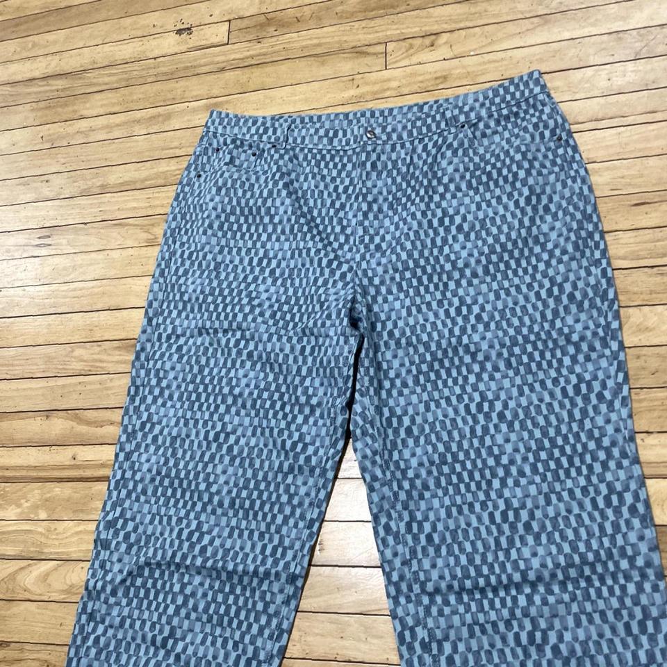 These Pre Owned Checkered Print Jeans B0fc 3