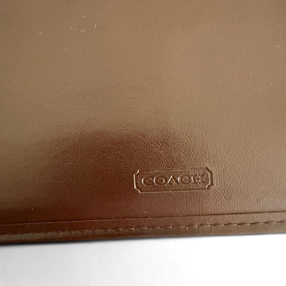 Vintage Y2k Coach Trifold Navy Ef00 6