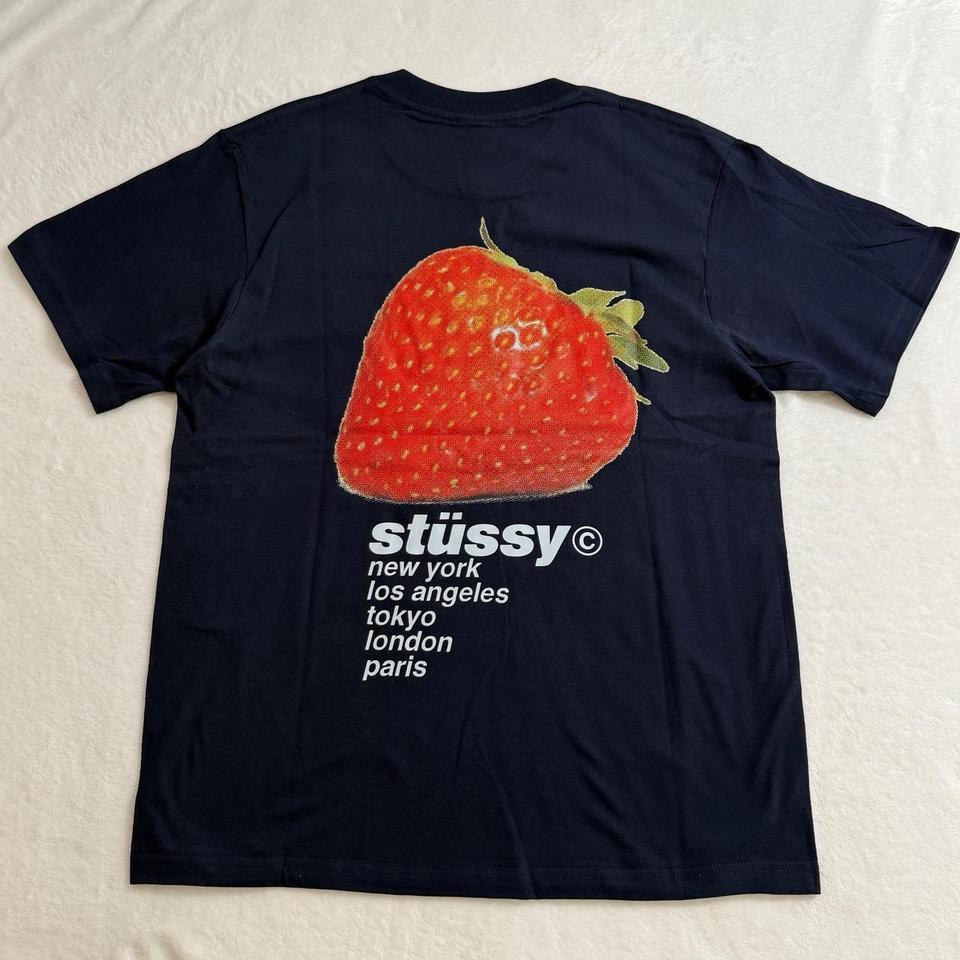 Stussy Strawberry Tee Navy Blue 6b0b