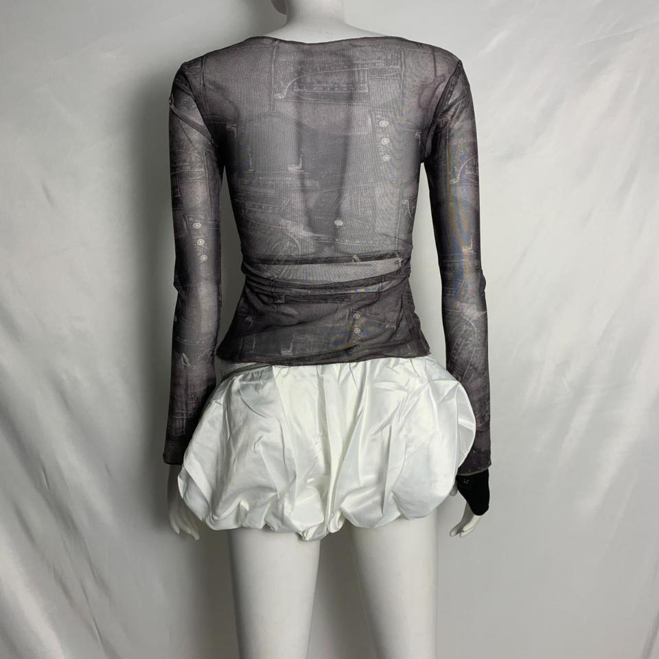 Y2k Style Printed Lace Net 49e9 5