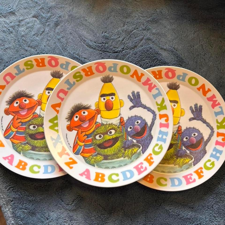 1977 Set Of 3 Sesame F4a0