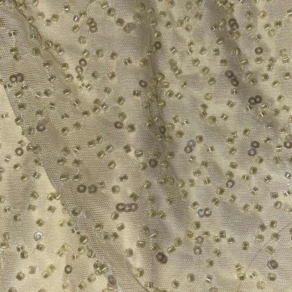 Yellow Beaded Sequin Mini Dress Ec6e 3