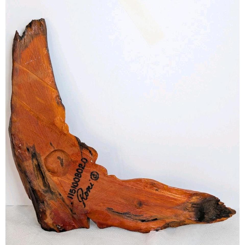 Vintage 90s Original Carved Forest 09a2 2