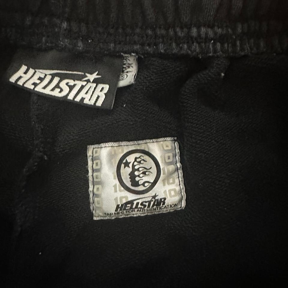 Hellstar Black Shorts With White 0332 3