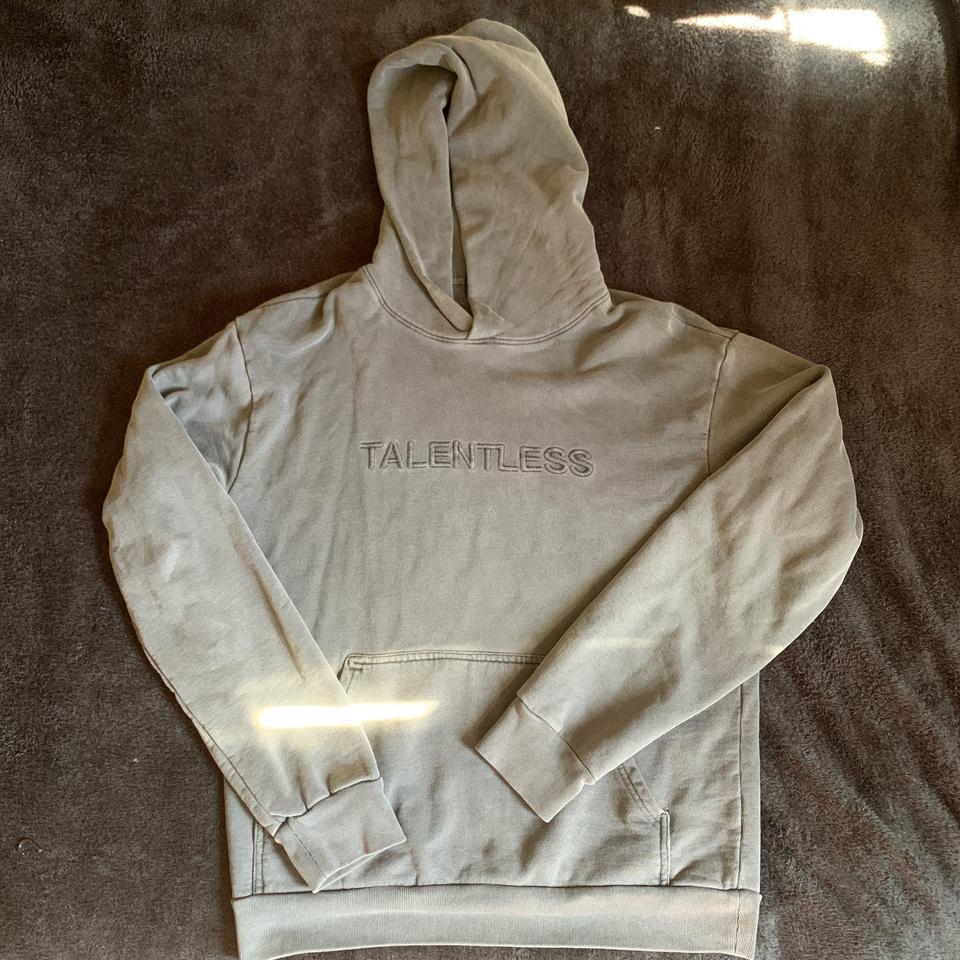 Talentless Heavy Grey Hoodie Loungewear 2c91