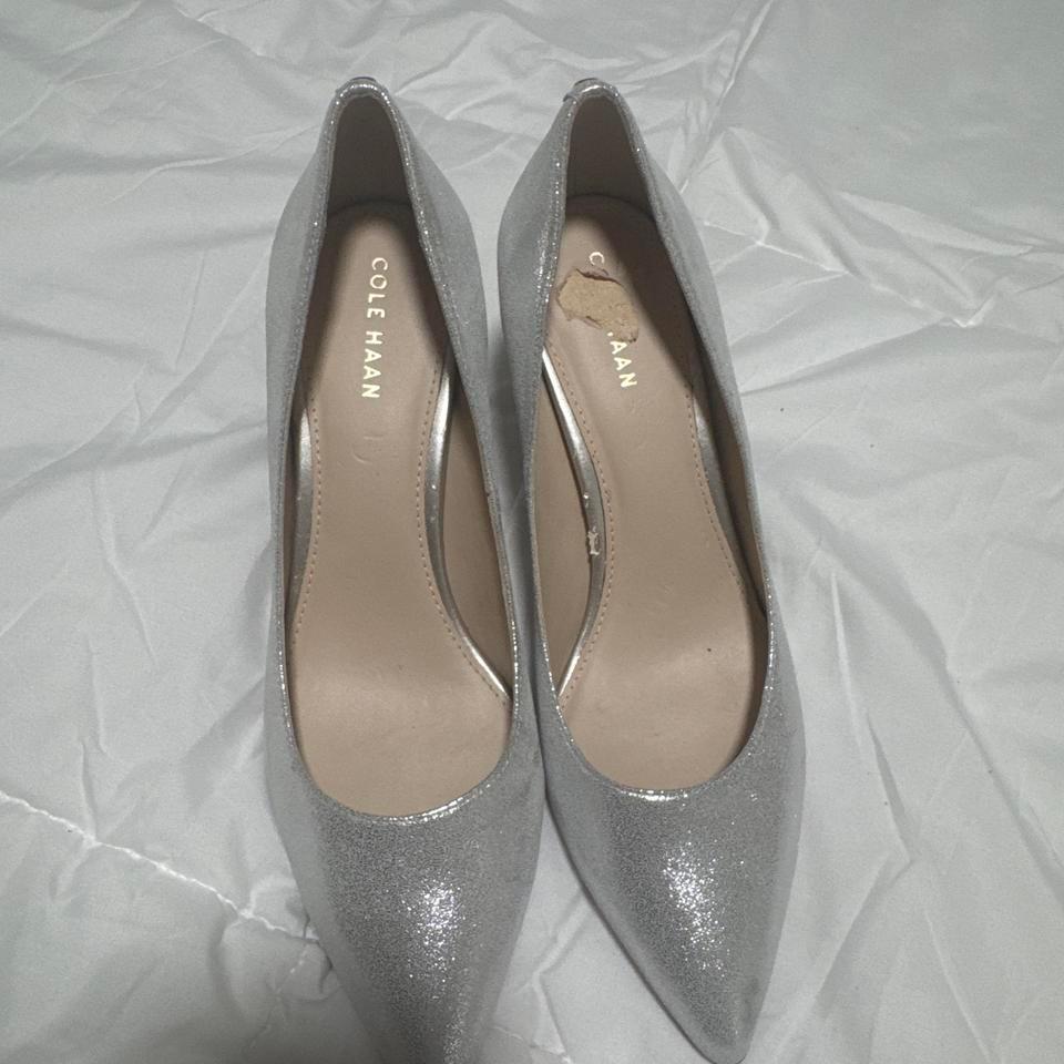 Silver Glitter Cole Haan Pumps 6b17