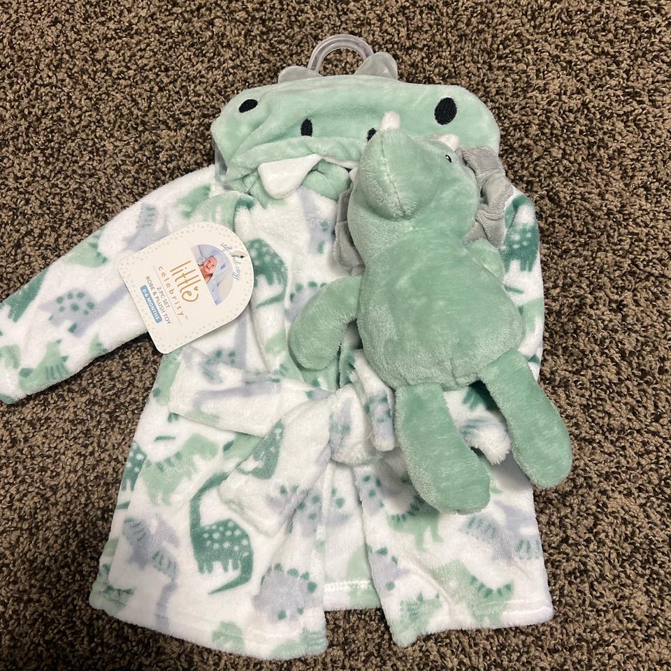 Baby Dinosaur Bath Robe With Cdb0