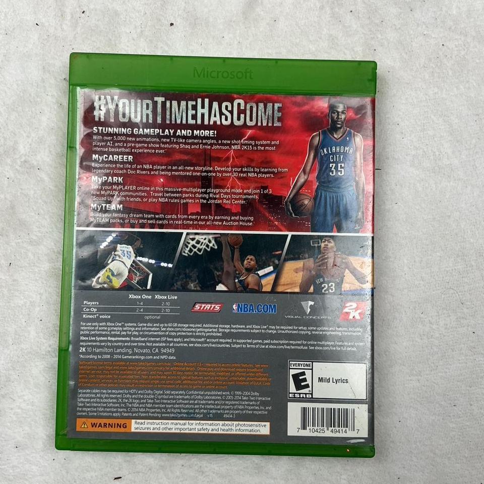 Nba2k15 Xbox Game C3ba 2