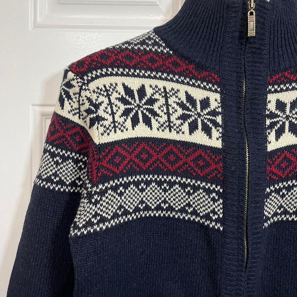 Classic Vintage Zip Up Sweater With 3