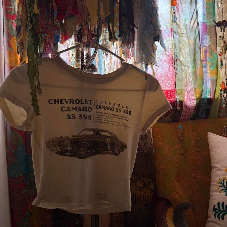 Creamwhite Baby Tee Chevrolet Camaro Be66