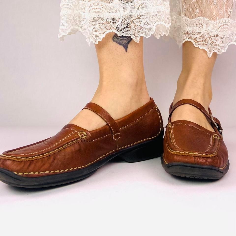 Vintage 90s Leather Mary Janes 7a50 5