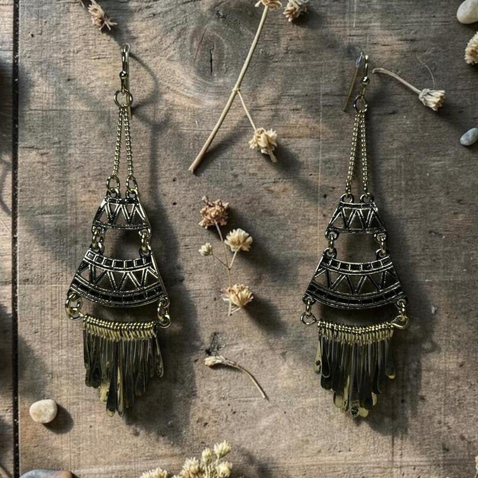 Dark Antique Gold Tribal Style 40a5