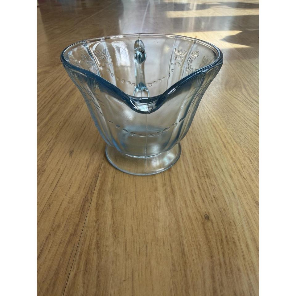 Vintage Federal Glass Blue Madrid F6fa 2